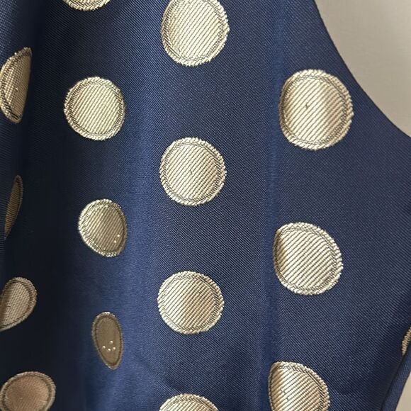 SWEET HEART ROSE NAVY & GOLD MATCHING COAT & DRESS - Picture 9 of 12